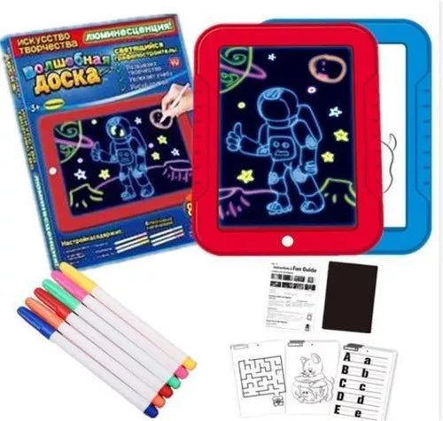 TABLETA INFANTIL PARA DIBUJO CON LUZ LED